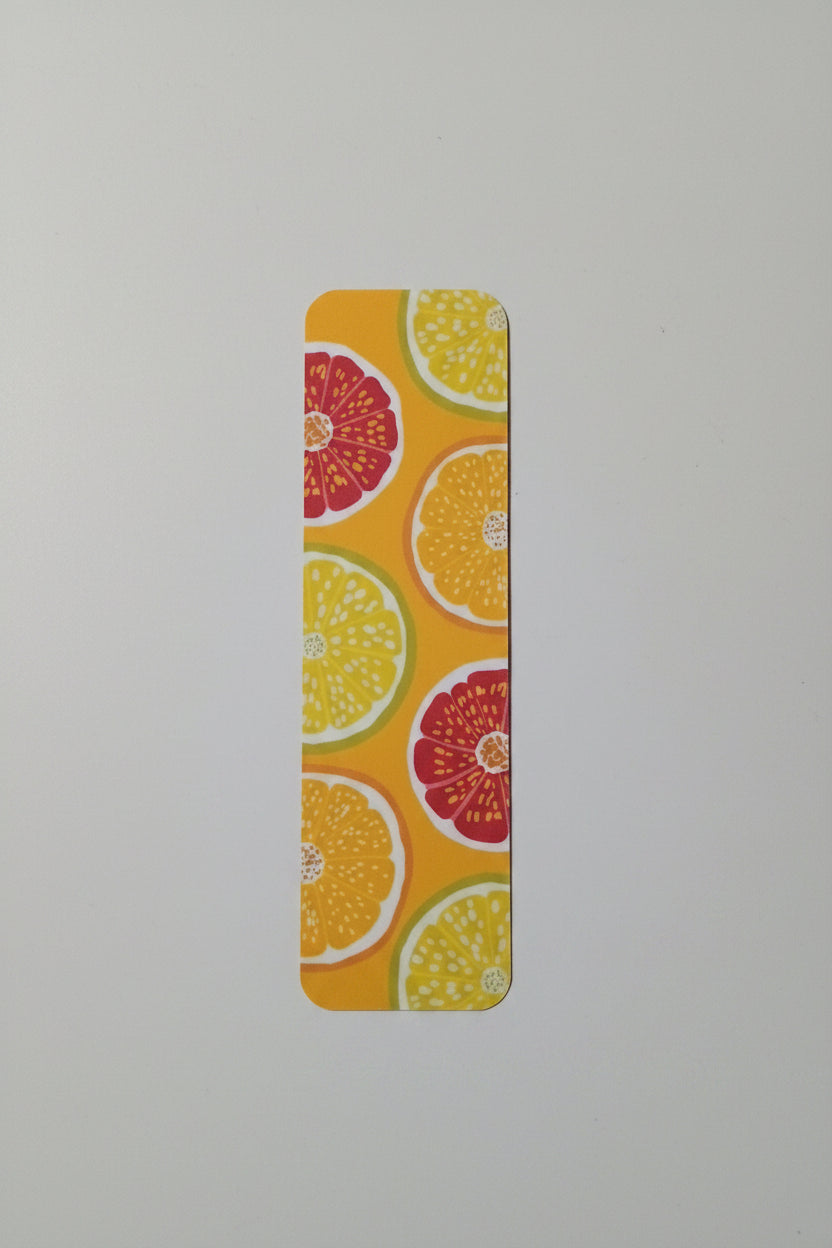Fruit Pattern Double-Sided Bookmark