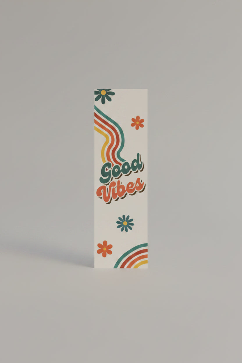 Good Vibes Colorful Bookmark