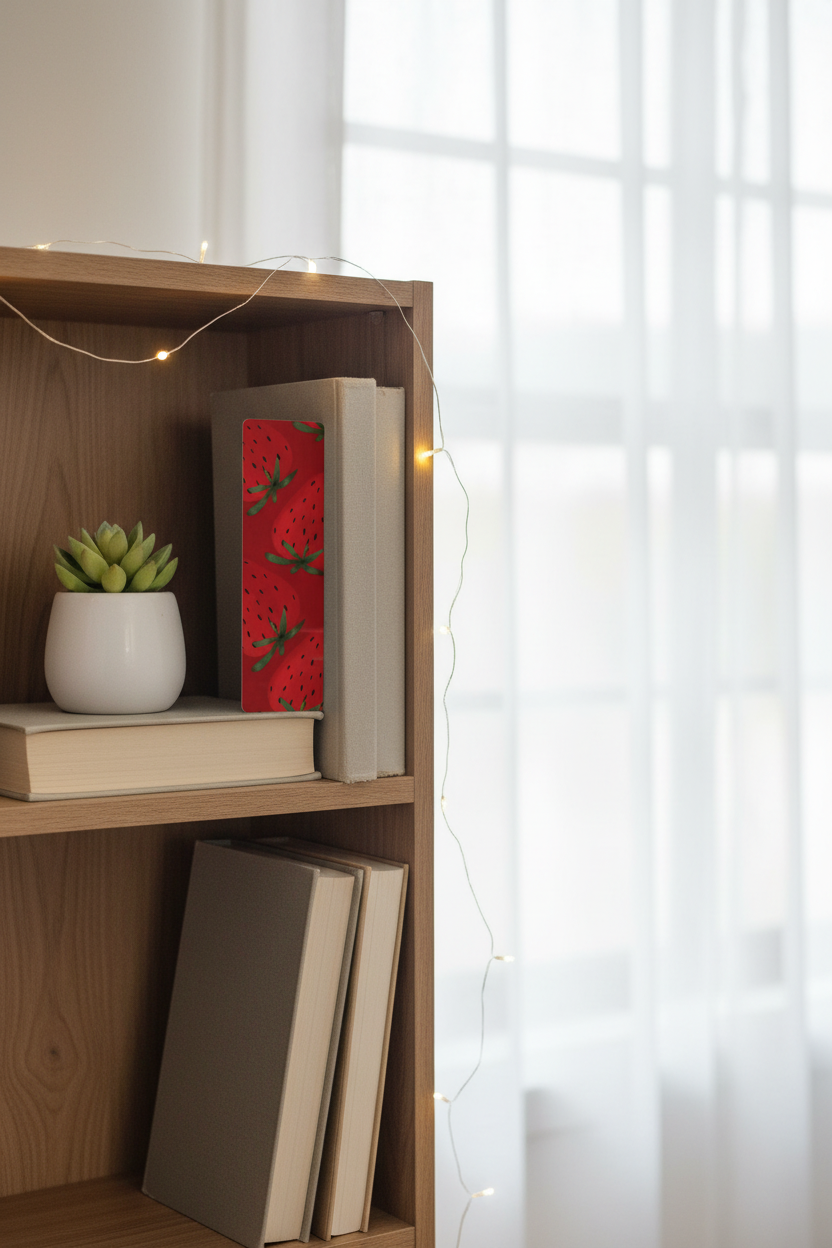 Classic Strawberry Bookmark Bookcase